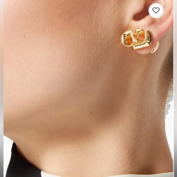 NWOT Valentino Gold VLogo Studs!! - Picture 6 of 6